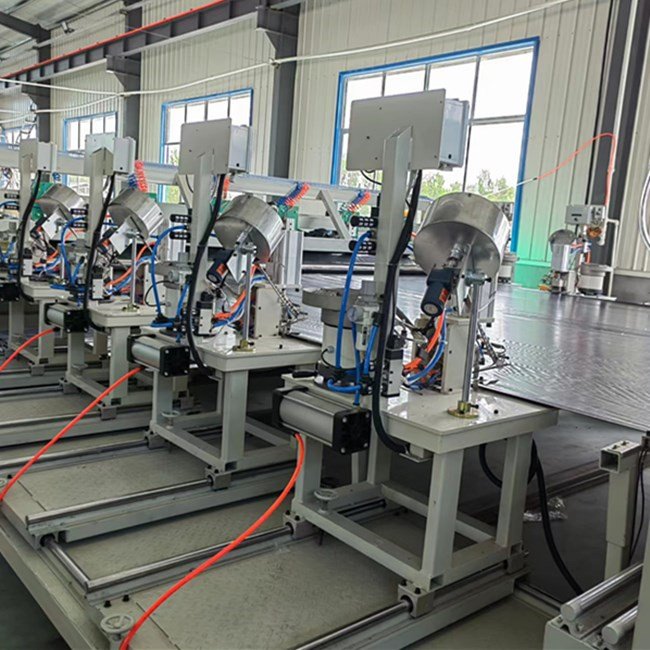 Tarpaulin Canvas Production Line With Auto Welding Punching Cutting